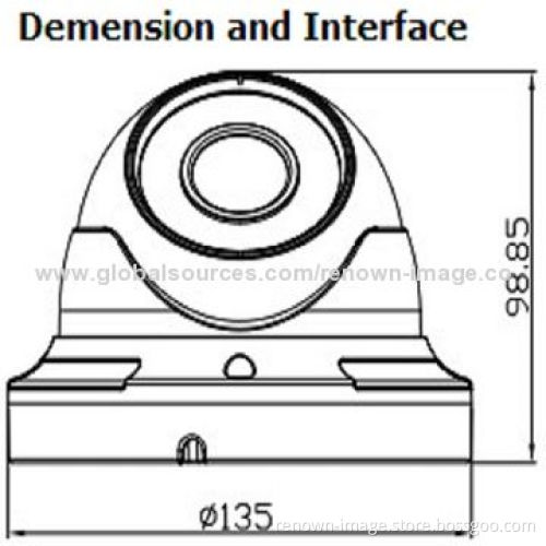 IR Dome Camera with 1.3MP CMOS, 1080P HD, Waterproof POE, Maximum IR Distance 50m